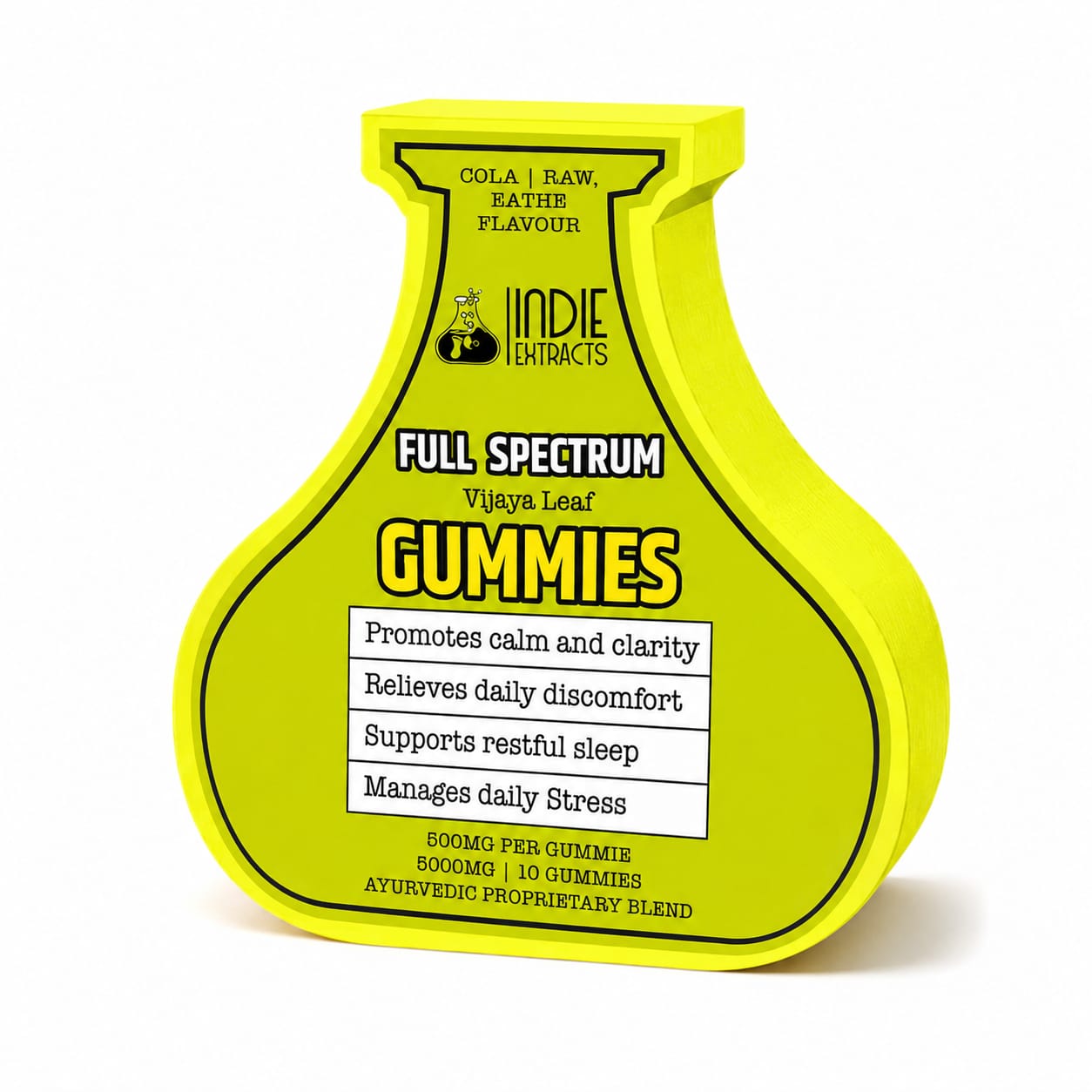 Indie Extracts- Full Spectrum Cannabis Gummies | 5000mg / 10pc Cola Flavor Gummies