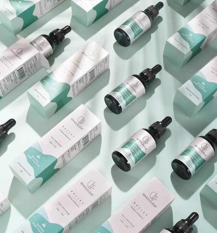 Wholeleaf- Relief Strong Strength Cannabis Oil (THC Dominant)  Natural Flavour.