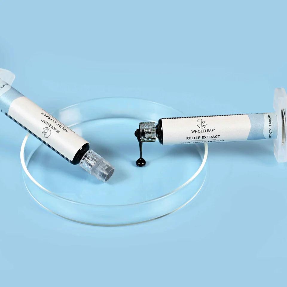 Wholeleaf- Relief THC Dominant Cannabis Extract and Cannabis Oil.