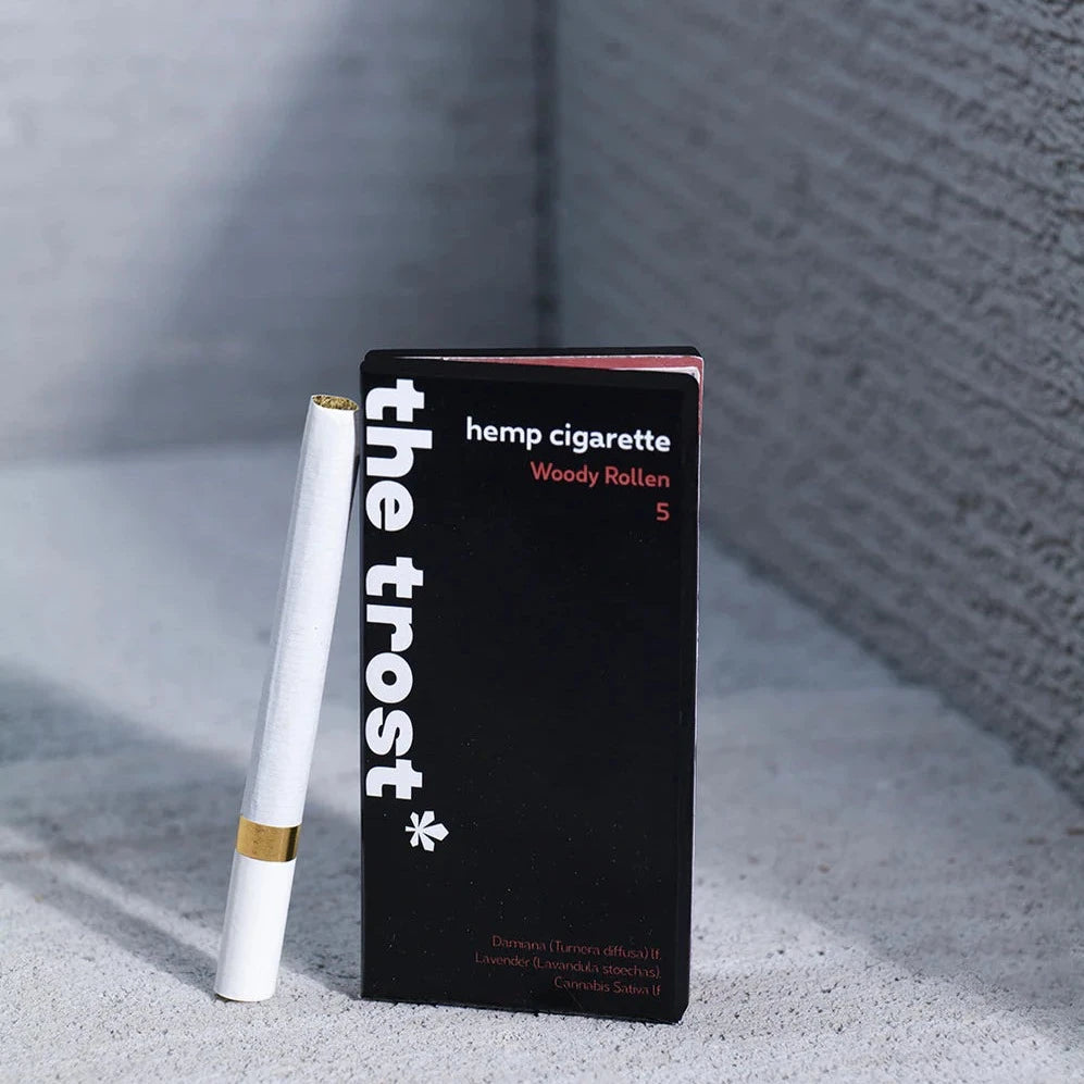 The Trost Hemp Cigarette Woody Rollen (5 Cigarettes in one pack)