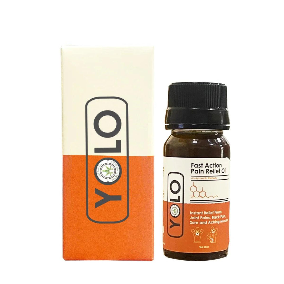 Yolo Fast Action Pain Relief Oil 30ml (Topical)Massage OilYolo Pain Relief Oil - Ayurvedic Relief | Fast Action 30ml