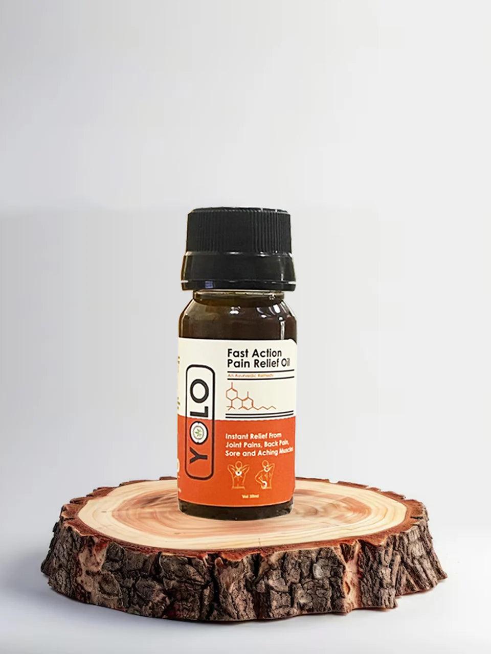 Yolo Fast Action Pain Relief Oil 30ml (Topical)Massage OilYolo Pain Relief Oil - Ayurvedic Relief | Fast Action 30ml