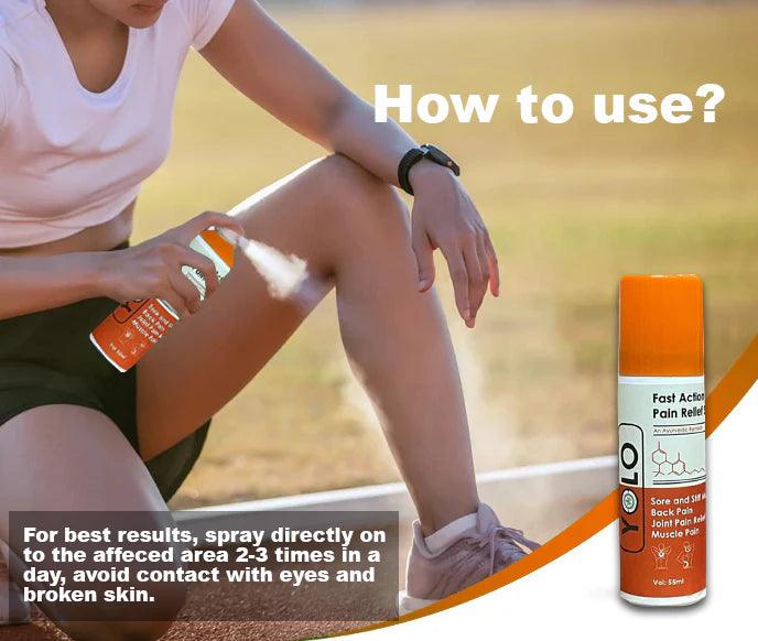 Yolo Fast Action Pain Relief Spray 50mlPain Relief SprayYolo Pain Relief Spray - Fast Pain Relief Spray | Ayurvedic, Anti-inflammatory, 50ml