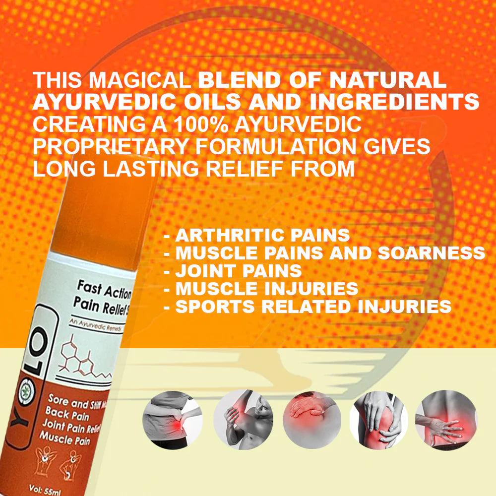 Yolo Fast Action Pain Relief Spray 50mlPain Relief SprayYolo Pain Relief Spray - Fast Pain Relief Spray | Ayurvedic, Anti-inflammatory, 50ml