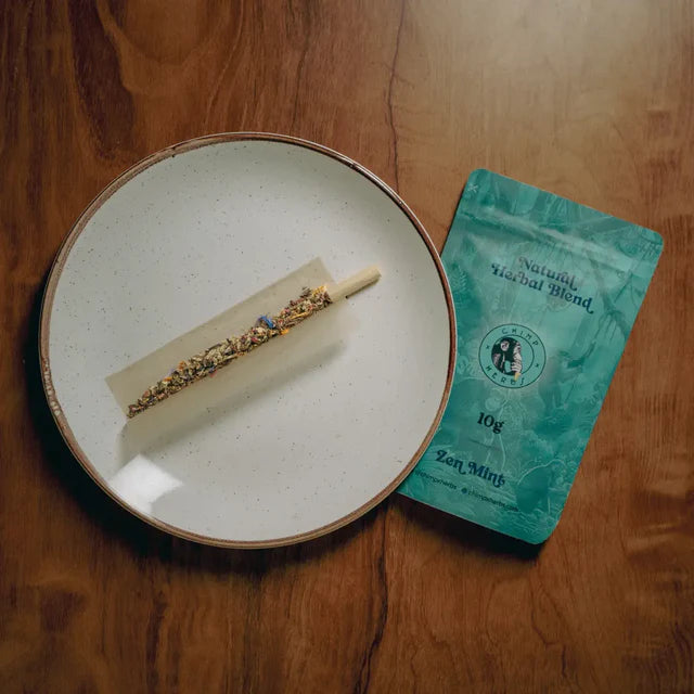 Chimp x Herbs Zen Mint 10G | Tobacco & Nicotine-Free Herbal Blend
