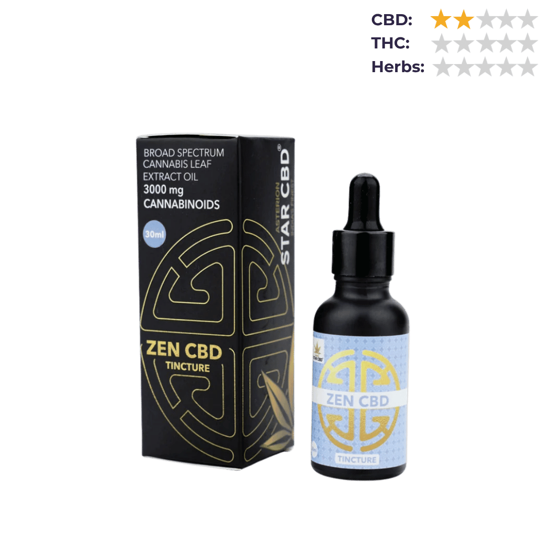 StarCBD- Zen CBD Broad Spectrum Oil Tincture.