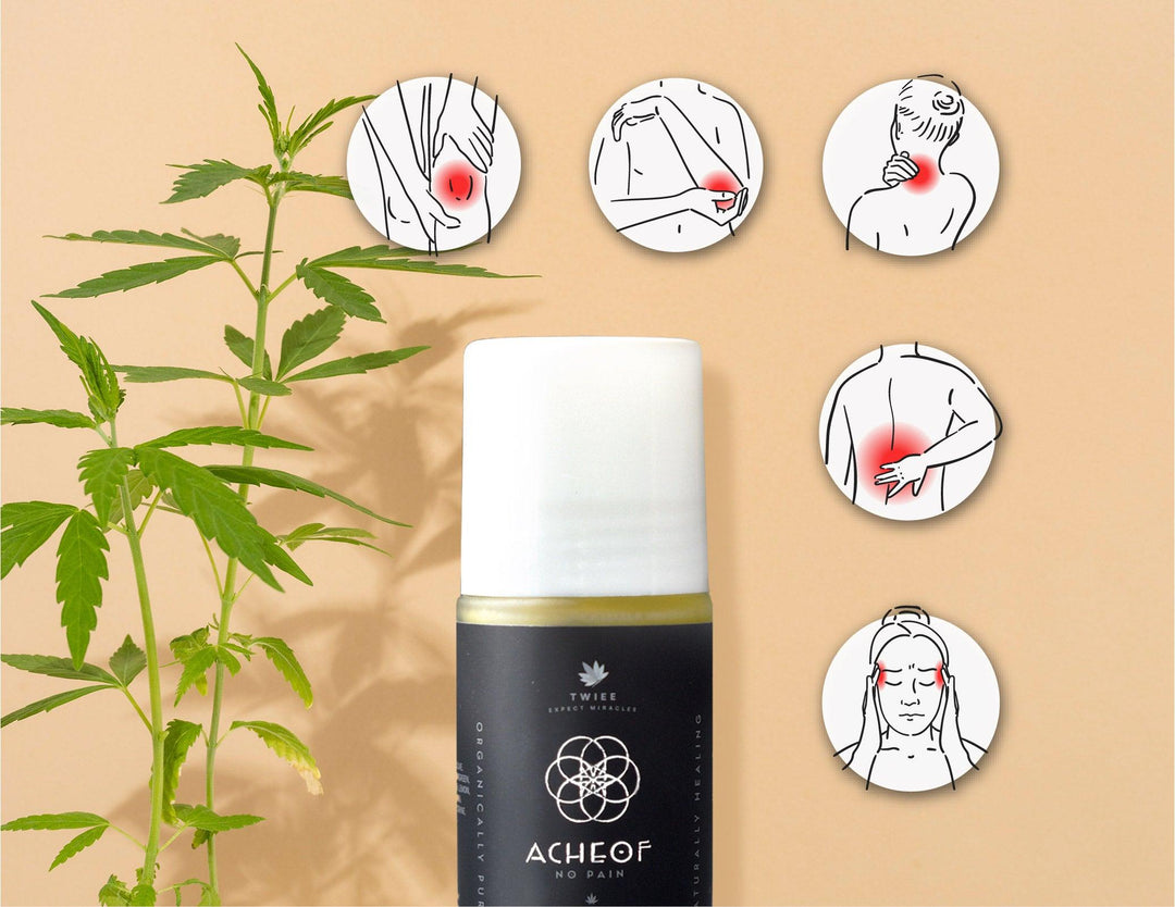 Twiee Acheof | No Pain Roll-On 50mlTopical CBDTwiee Acheof | Pain Relief Roll-On Gel 50ml