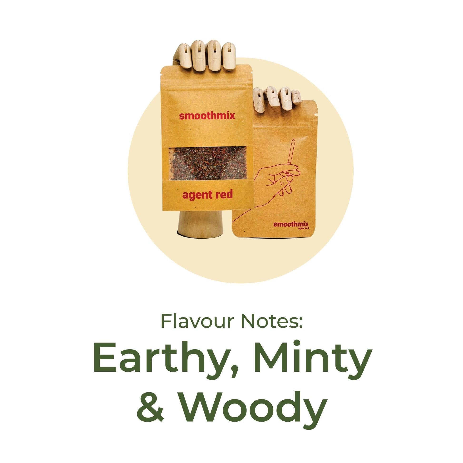 Smoothmix Agent Red - Herbal Blends | Refreshing Herbs Mix | Tobacco Substitute | 20g.