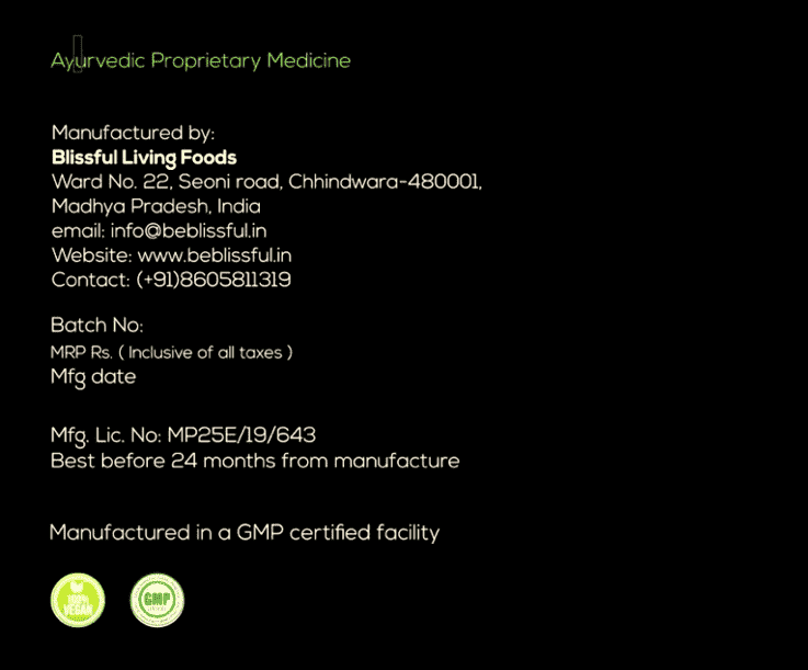 Anandamide Collection - Holi Herb manufacturing details -blissful living foods