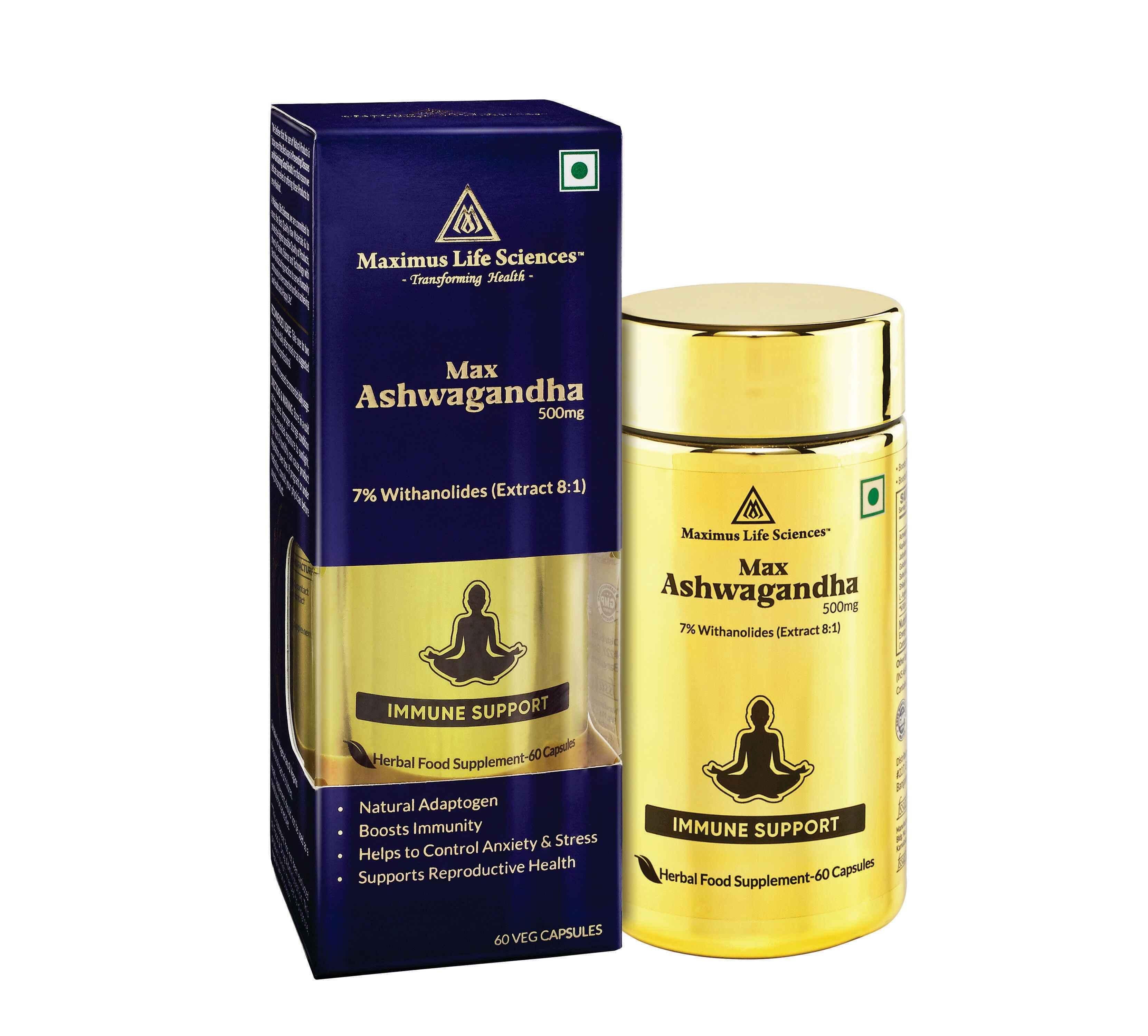 Maximus Life Sciences- Max Ashwagandha 500mg.