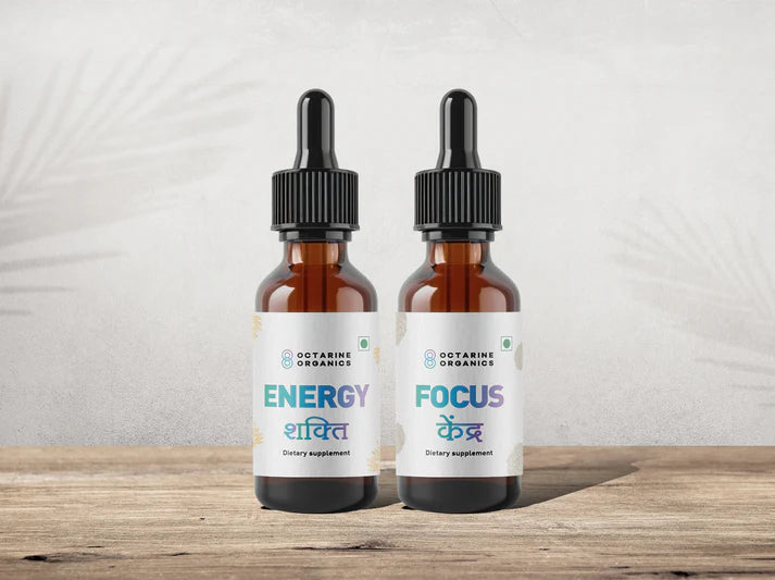 Octarine Organics Mind & Body Combo | Cordyceps + Lion’s Mane Extract | Energy & Focus