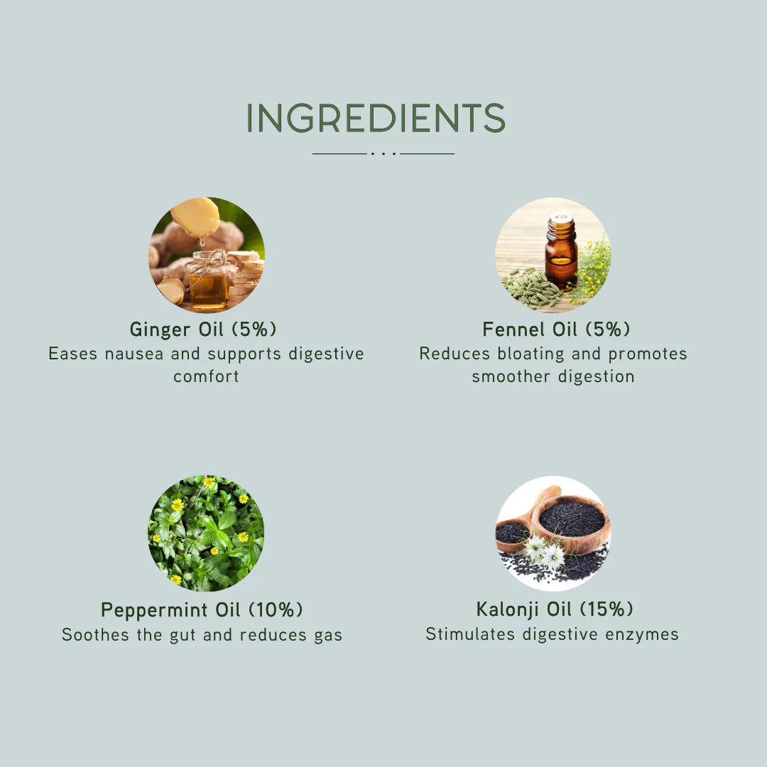 Nuvedic Belly Button Oil | Ayurvedic Digestive Health & Bloating Relief.