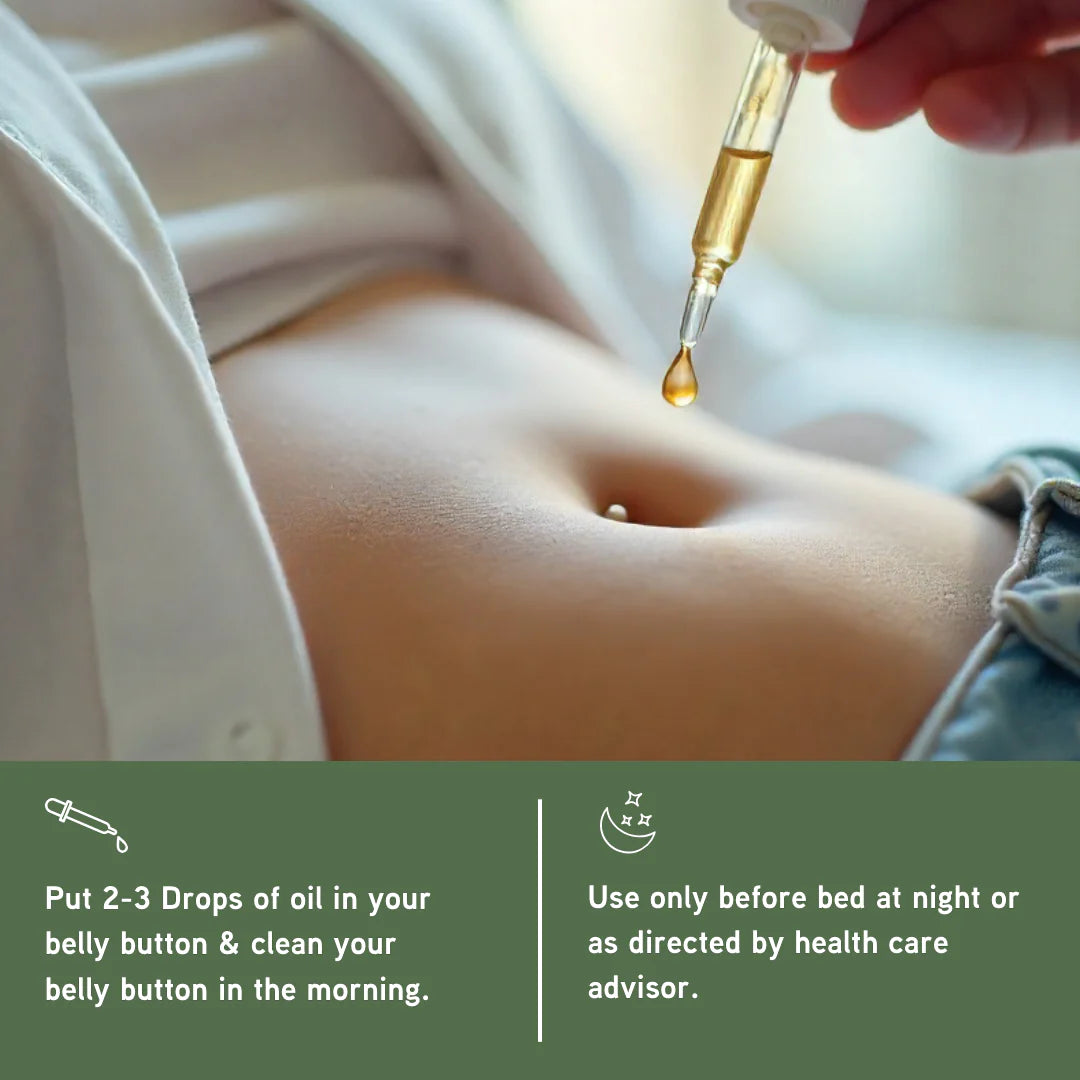 Nuvedic Belly Button Oil | Ayurvedic Digestive Health & Bloating Relief.