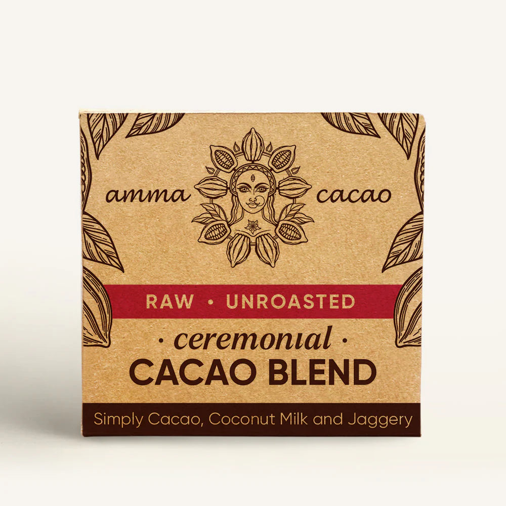 Amma Cacao Ceremonial Cacao Blend Raw Unroasted 36g (Pack of 10)