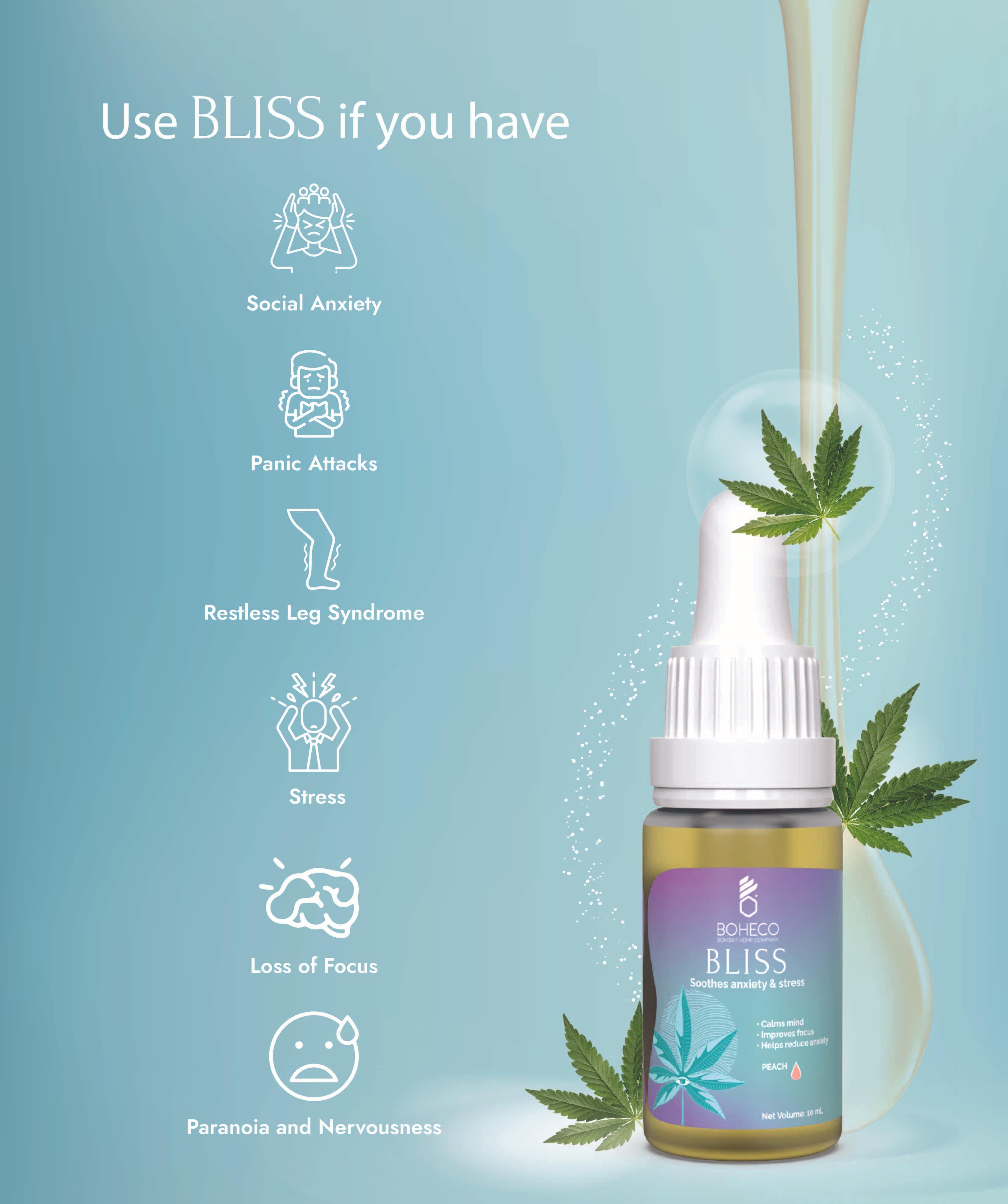 Boheco - Mental Health Duo | Stress & Anxiety THC + CBD Oil All Rounder.