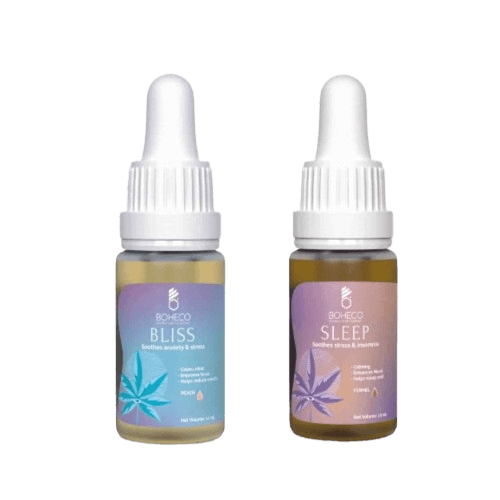 Boheco - Mental Health Duo | Stress & Anxiety THC + CBD Oil All Rounder.