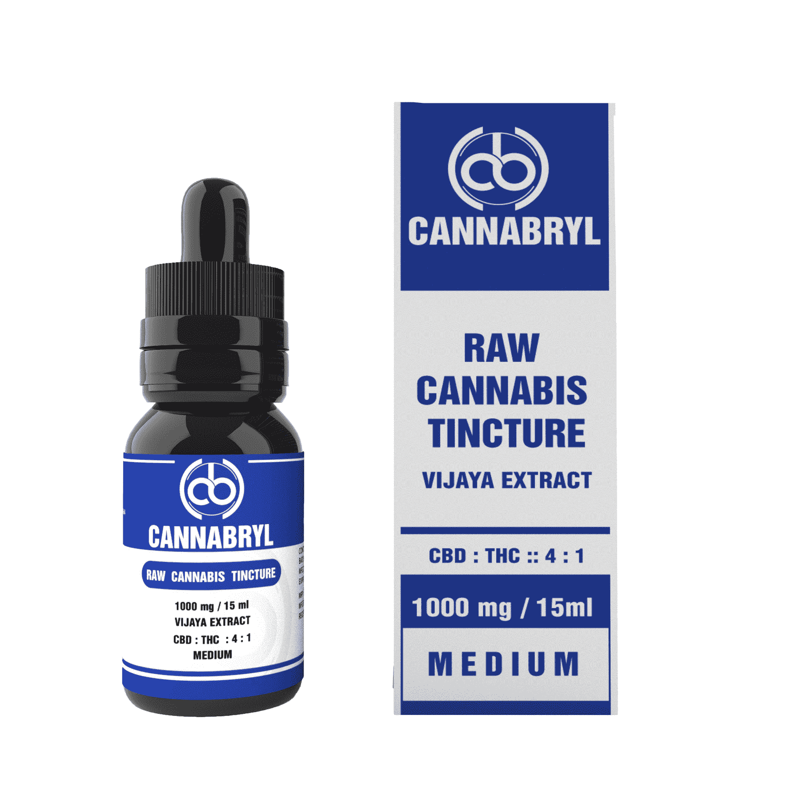 Cannabryl RAW Tincture 4:1 1000 mg 15 ml [CBD Oil Dominant].