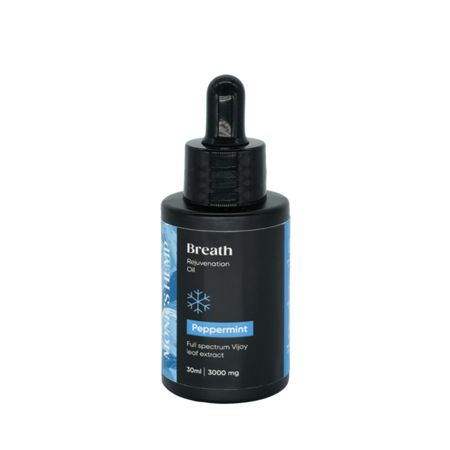 Monk's Hemp- Breath (10:1) Pain Relief CBD Oil - Peppermint FlavorCBD + THC OilCBD Oil Peppermint - Pain Relief | Full Spectrum Monk's Hemp