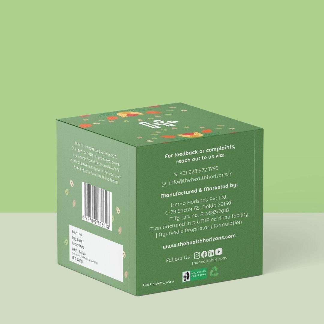 Health Horizons Calm | Ashwagandha and Hemp Blend | Powder for Stress Relief (120 gm)hemp blendAshwagandha and Hemp Blend | Powder for Stress Relief (120 gm)