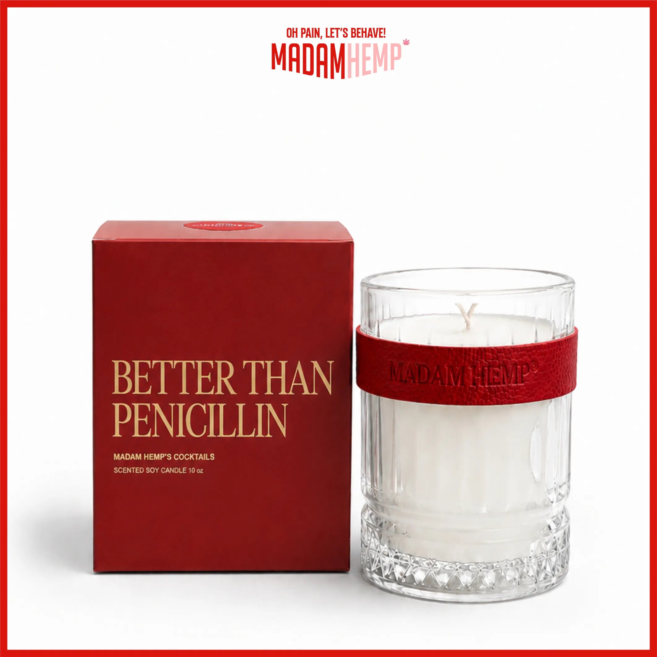 Madam Hemp- Hemp Candle | Cocktail-Inspired Soy Wax Candle