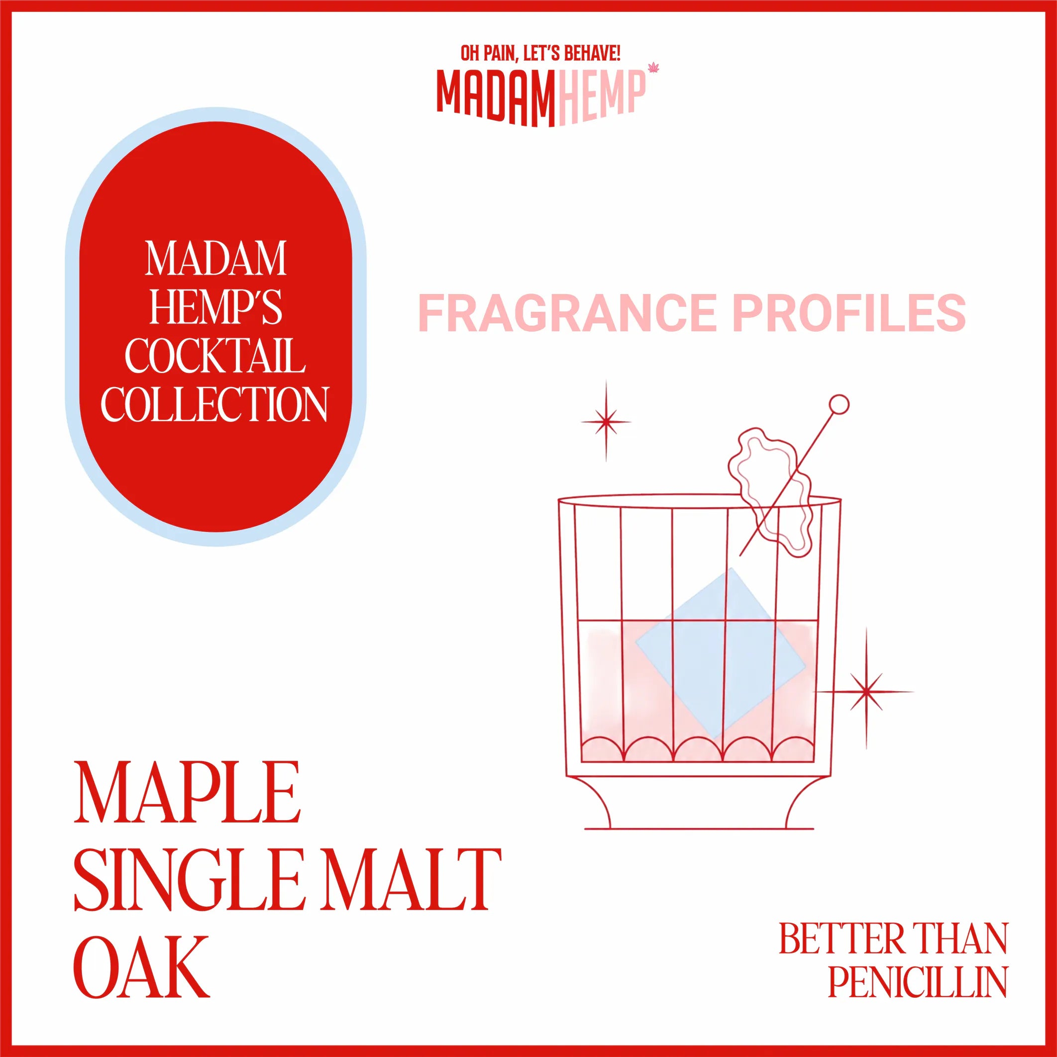 Madam Hemp- Hemp Candle | Cocktail-Inspired Soy Wax Candle