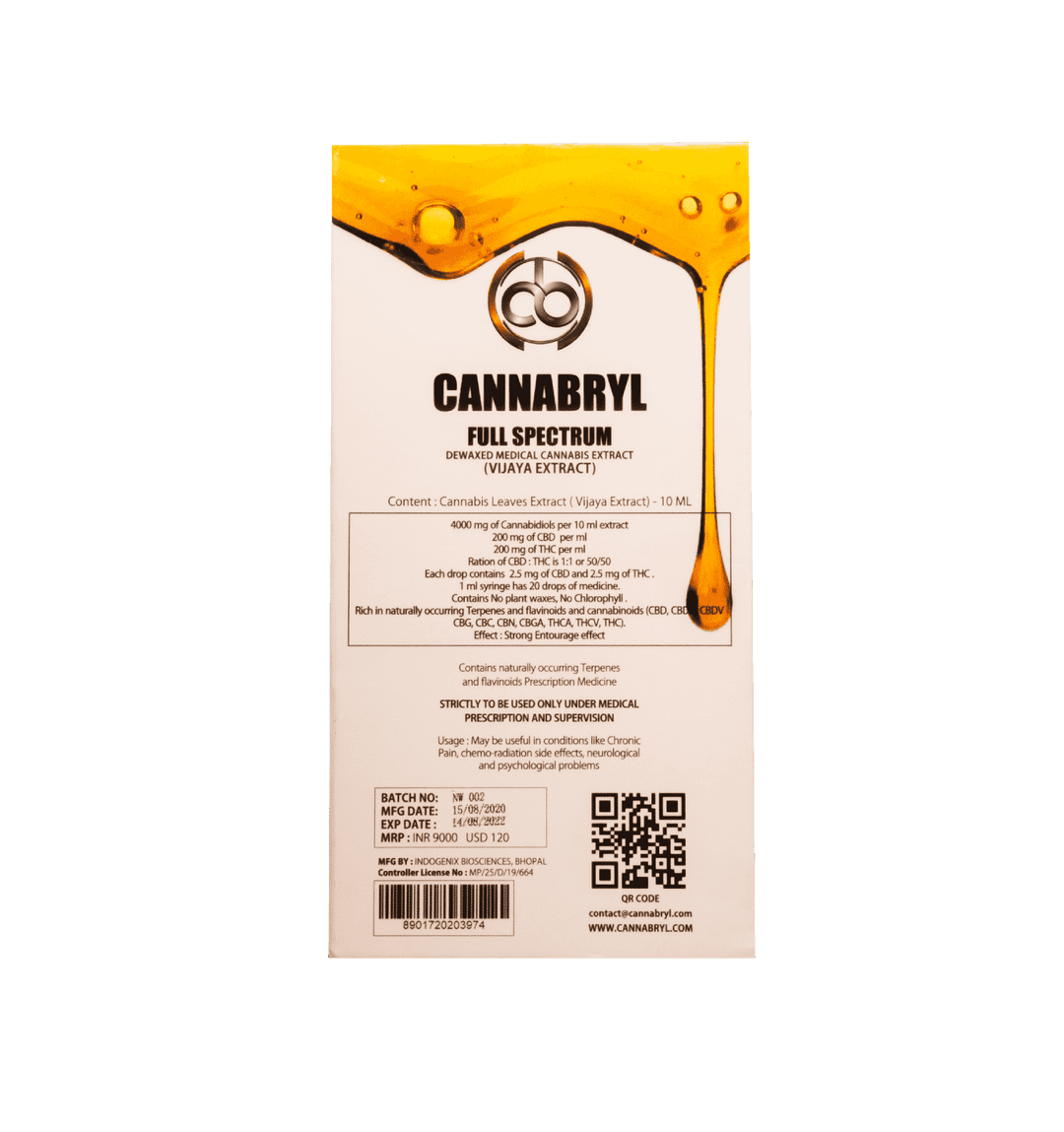 Cannabryl - Vijaya Pure Dewaxed Extractcannabis extract