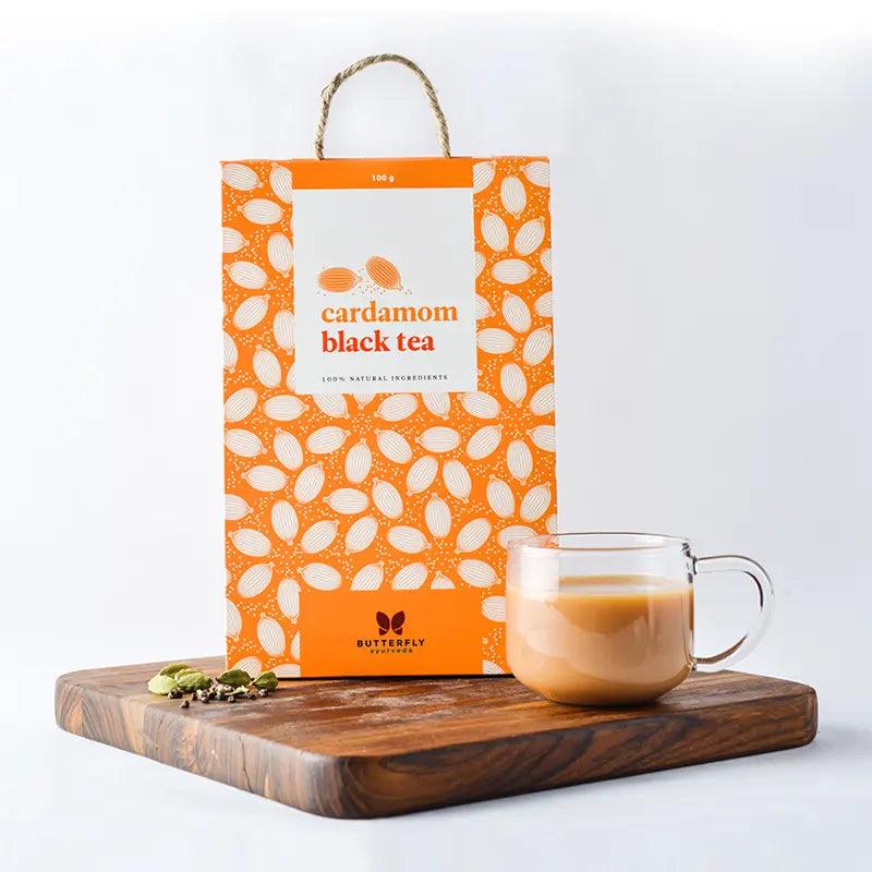 Butterfly Ayurveda- Cardamom Black TeaHerbal TeaButterfly Ayurveda Cardamom Black Tea - Benefits | Detox, Digest