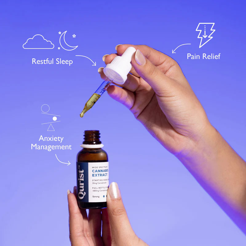 Qurist CBD Oil Strong 1800mg | THC-Free Full Spectrum Vijaya Extract.