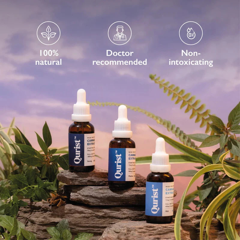 Qurist CBD Oil – Mild 450mg | THC-Free Full Spectrum Vijaya Extract.