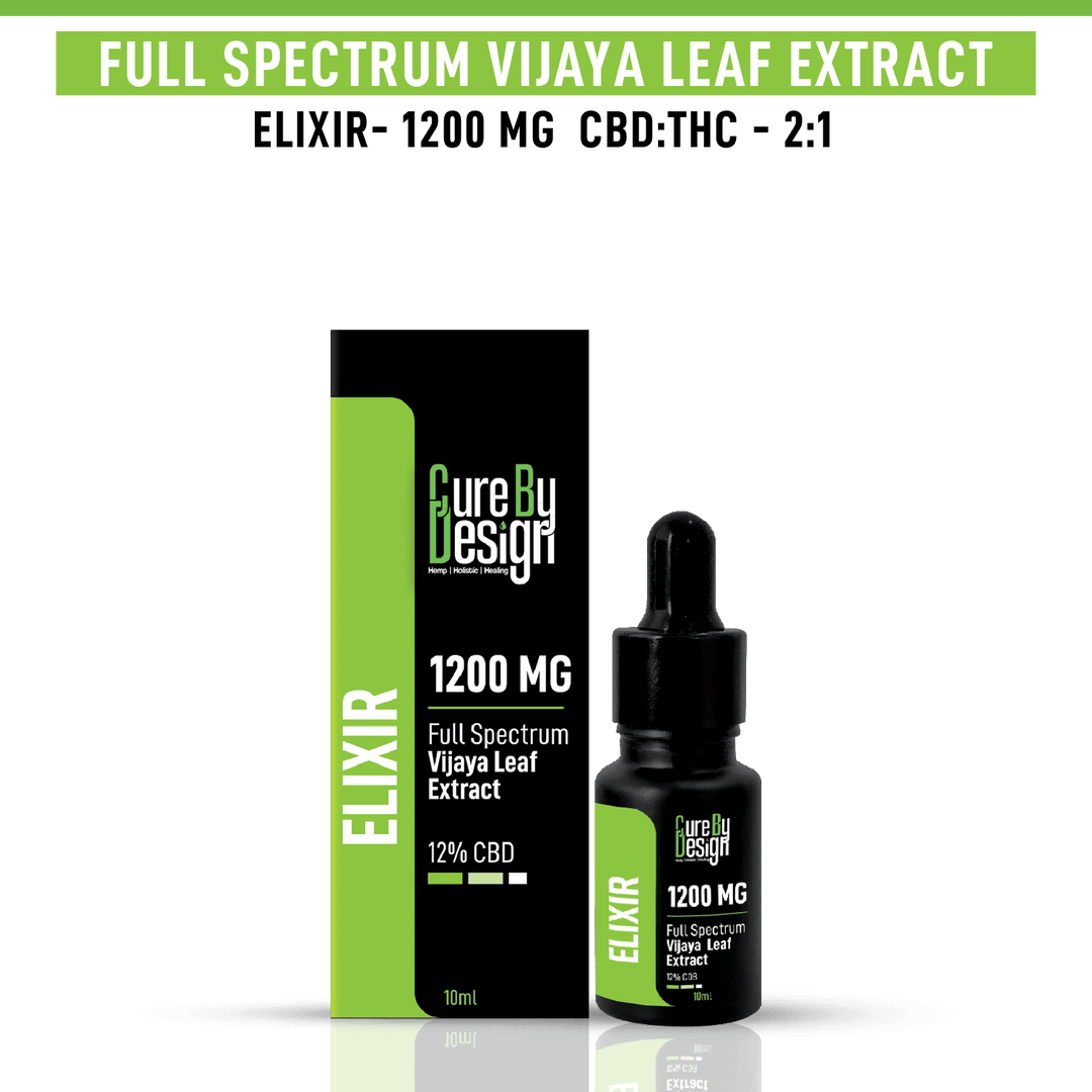 Elixir - Cure By Design - Elixir -Full-Spectrum Vijaya Extract 1200 MG - 12% CBD
