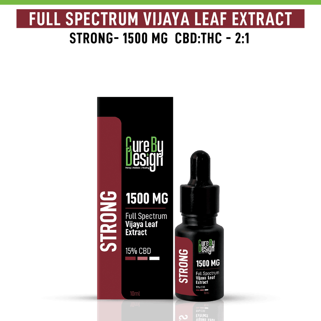 Cure By Design - Full-Spectrum Vijaya Leaf Extract, 1500 MG Strongcbd oil