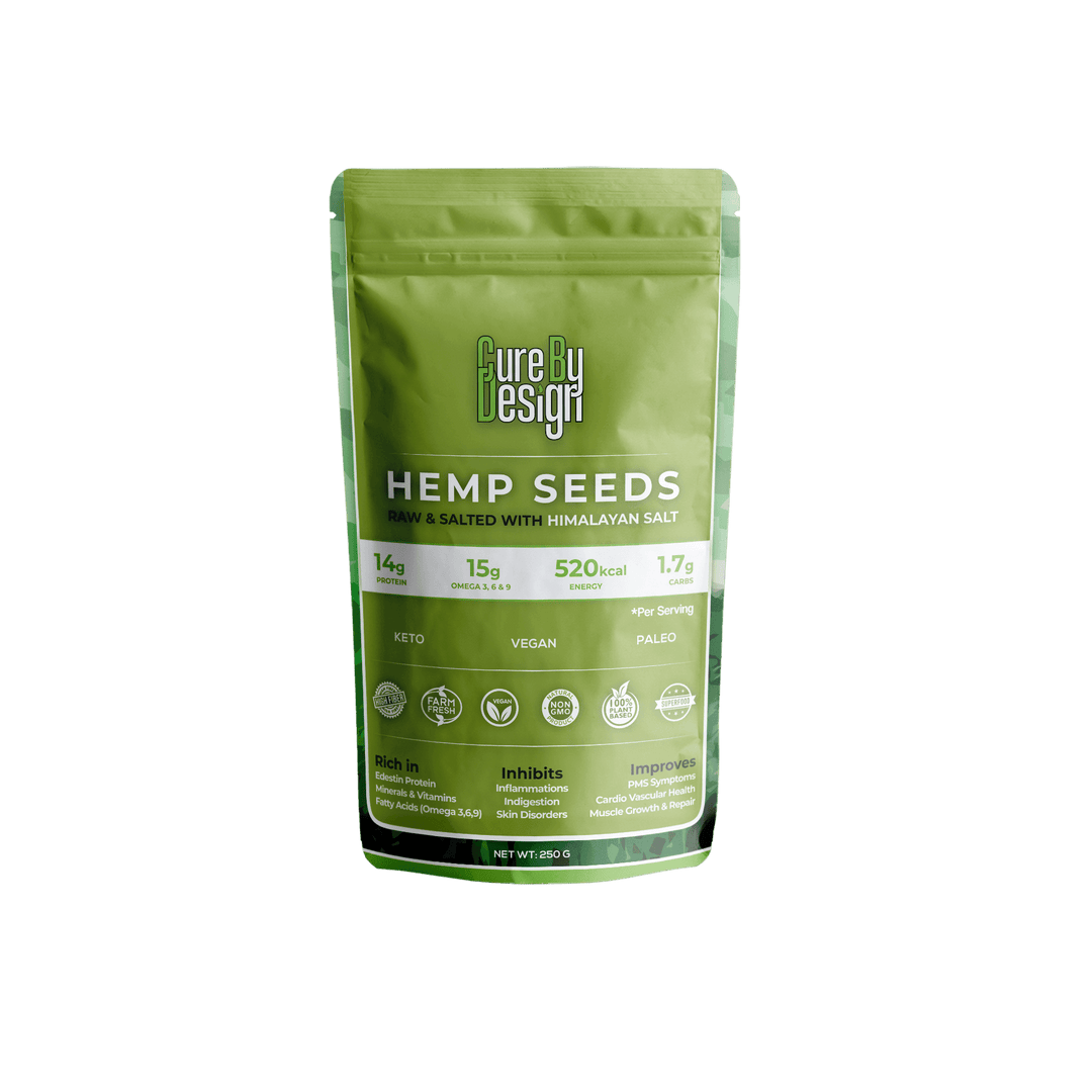 Cure By Design Roasted Hemp Seeds With Pink Himalayan SaltHealth Care