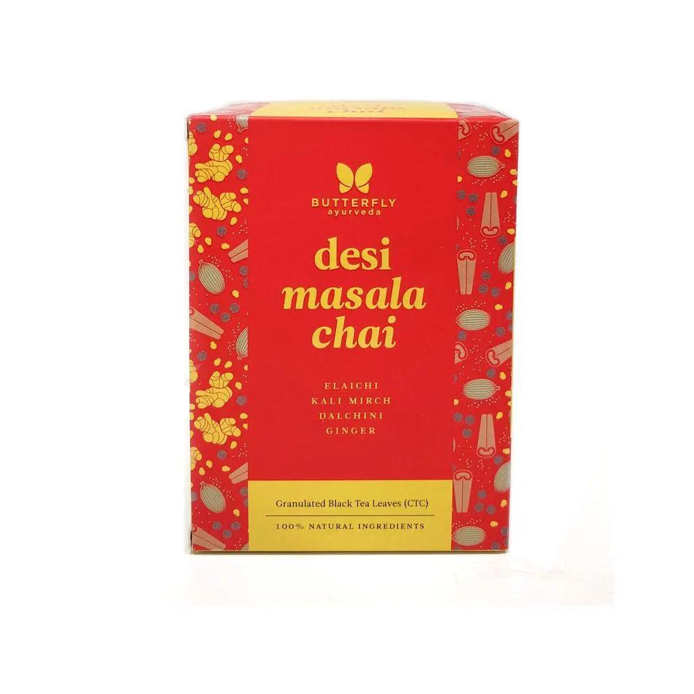 Butterfly Ayurveda- Desi Masala Chai | Tea for Boosting Immunity & DigestionHerbal TeaDesi Masala Chai Tea - Immunity & Digestion | Spices Blend