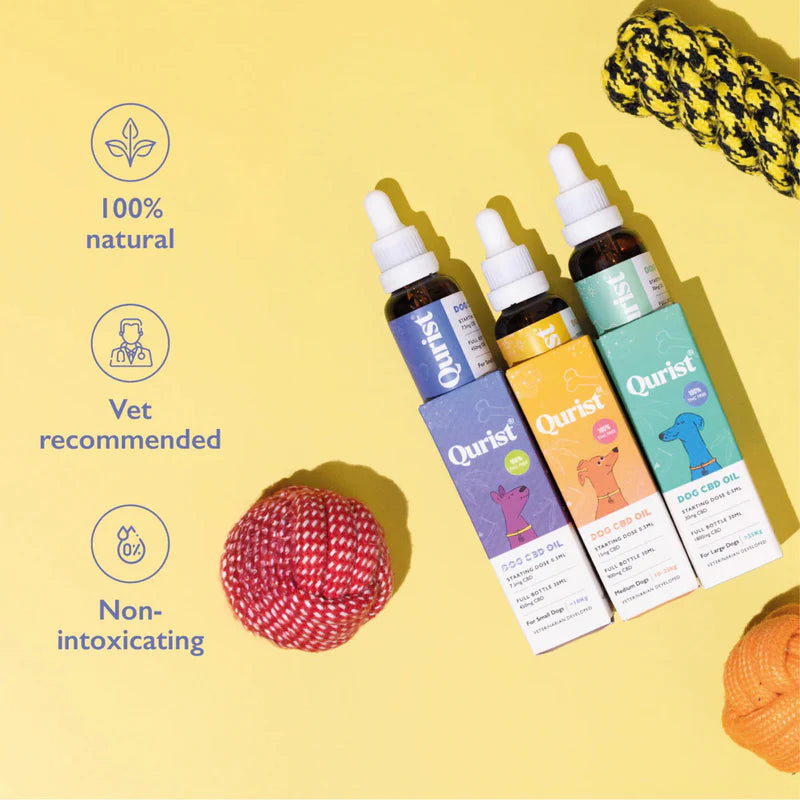 Qurist CBD Oil for Large Dogs - 1800mg (100% THC free).