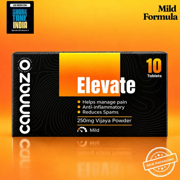 Cannazo Elevate Pain Tablets | 500mg Potency | 250mg Vijaya Powder Pain Tablets – Natural Support for Mild to Moderate Pain, Joint Pain & Inflammation