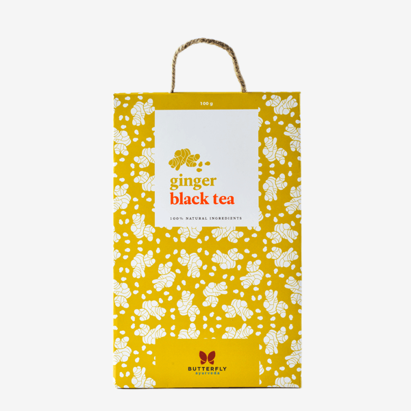 Butterfly Ayurveda- Ginger Black TeaTea & InfusionsButterfly Ayurveda Ginger Black Tea - Benefits | Digestion Boost