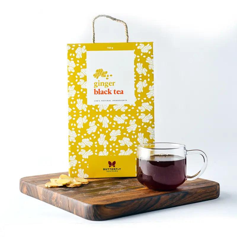Butterfly Ayurveda- Ginger Black TeaTea & InfusionsButterfly Ayurveda Ginger Black Tea - Benefits | Digestion Boost