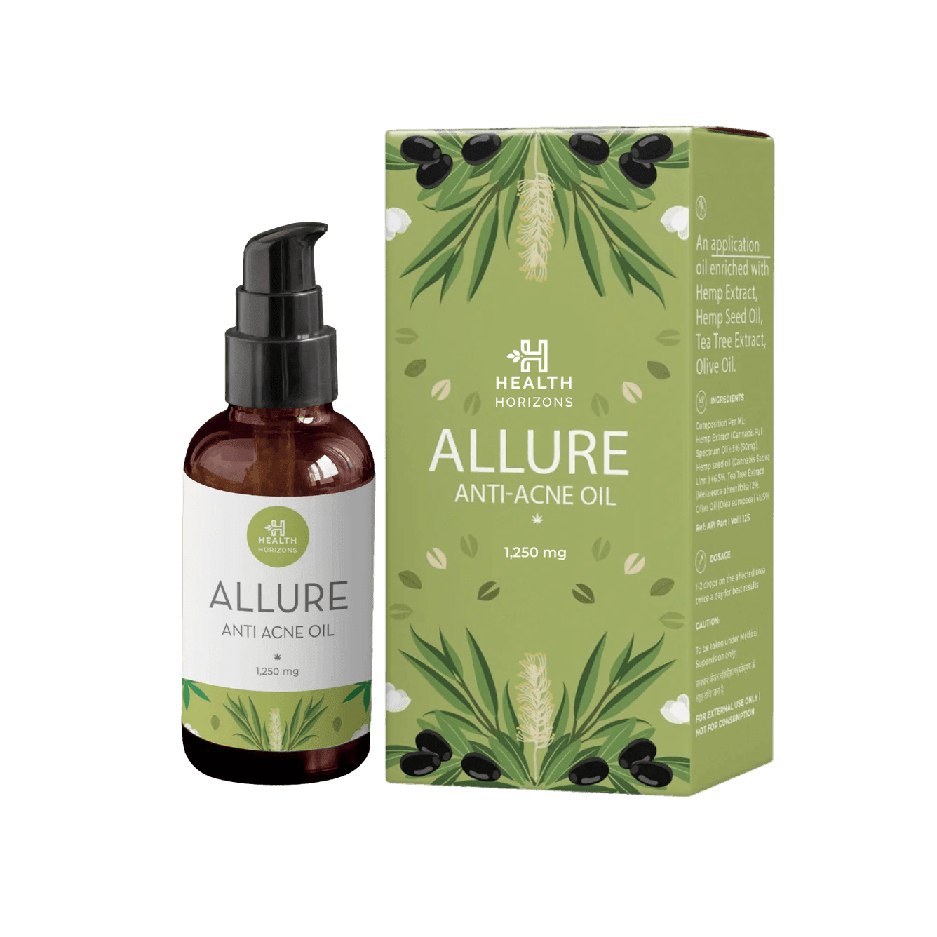 Health Horizon Allure | Anti-Acne Oil | Hemp Oil for Skin and Face.