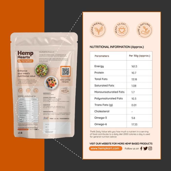 HempKart Hemp Hearts - The Ultimate Seed For Premium Nutrition.