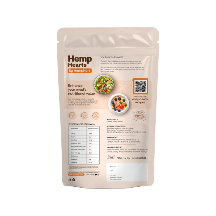 HempKart Hemp Hearts - The Ultimate Seed For Premium Nutrition