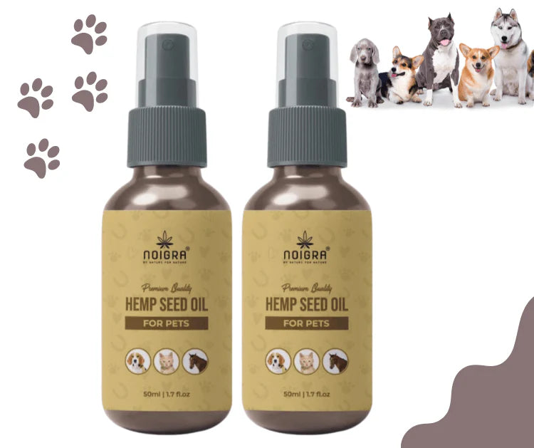 Noigra Hemp Seed Oil for Pets | Dogs, Cats, Horses.