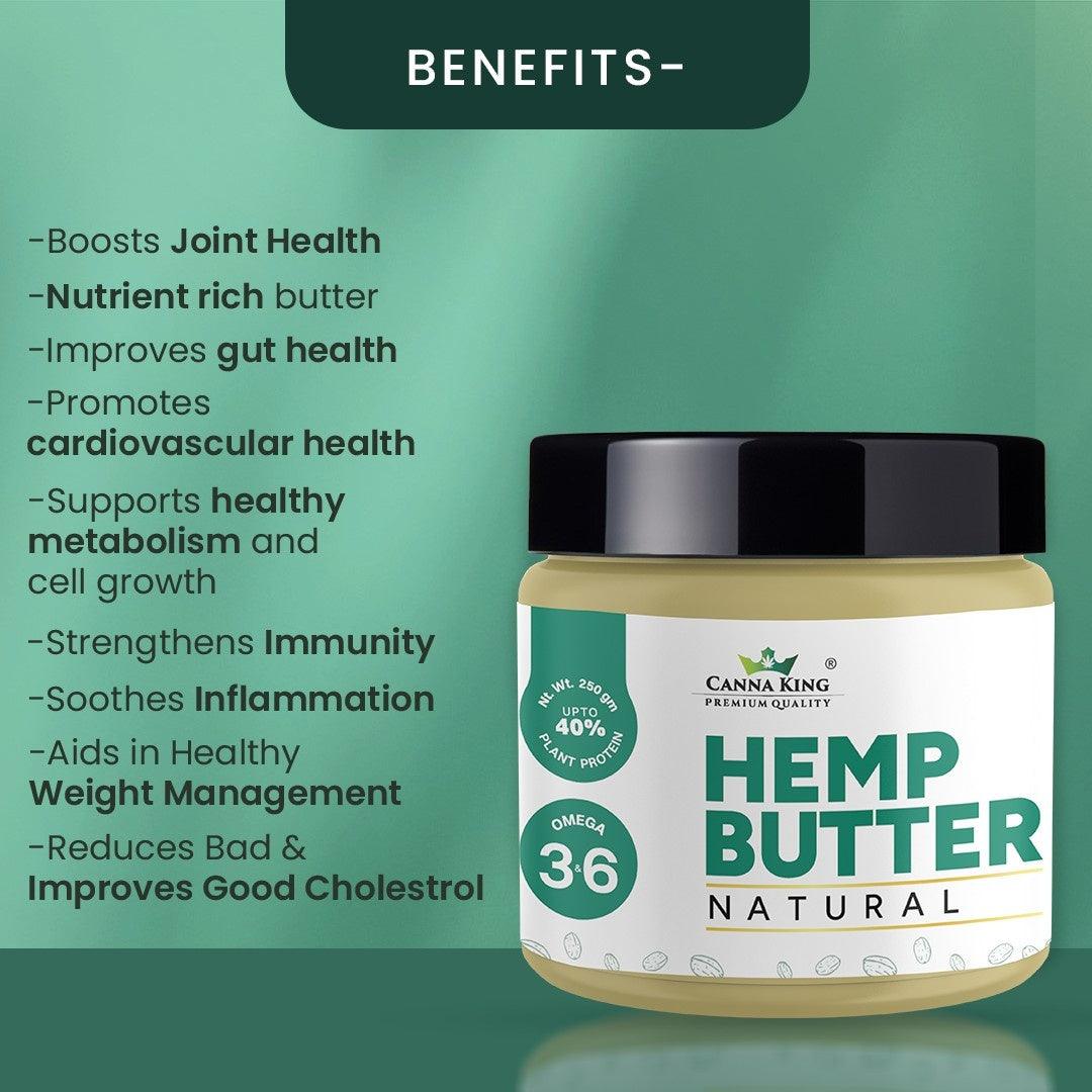 Cannaking Hemp Butter Natural- 250gHemp ButterCannaking Hemp Butter - Vegan Protein | 250g Omega 3 & 6