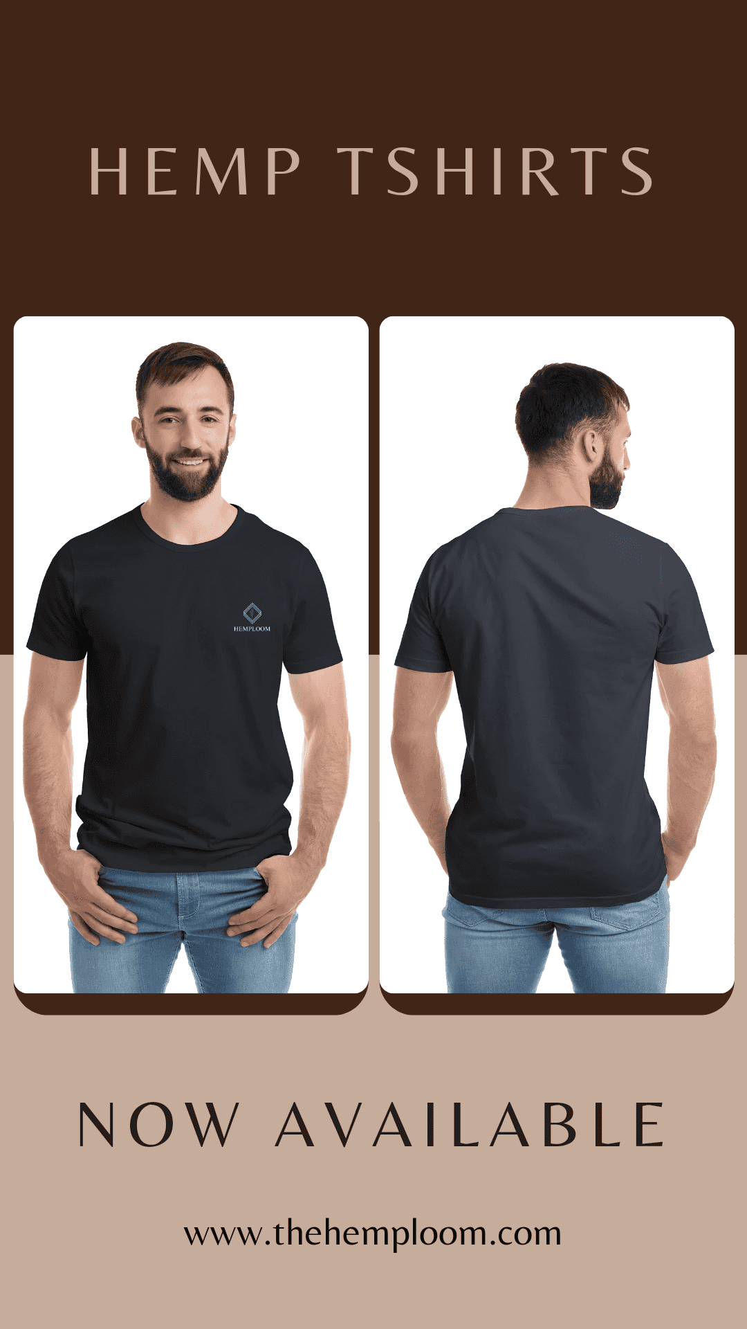 Men's Wear - Hemploom - Sustainable Hemp Blend T-Shirt - Black