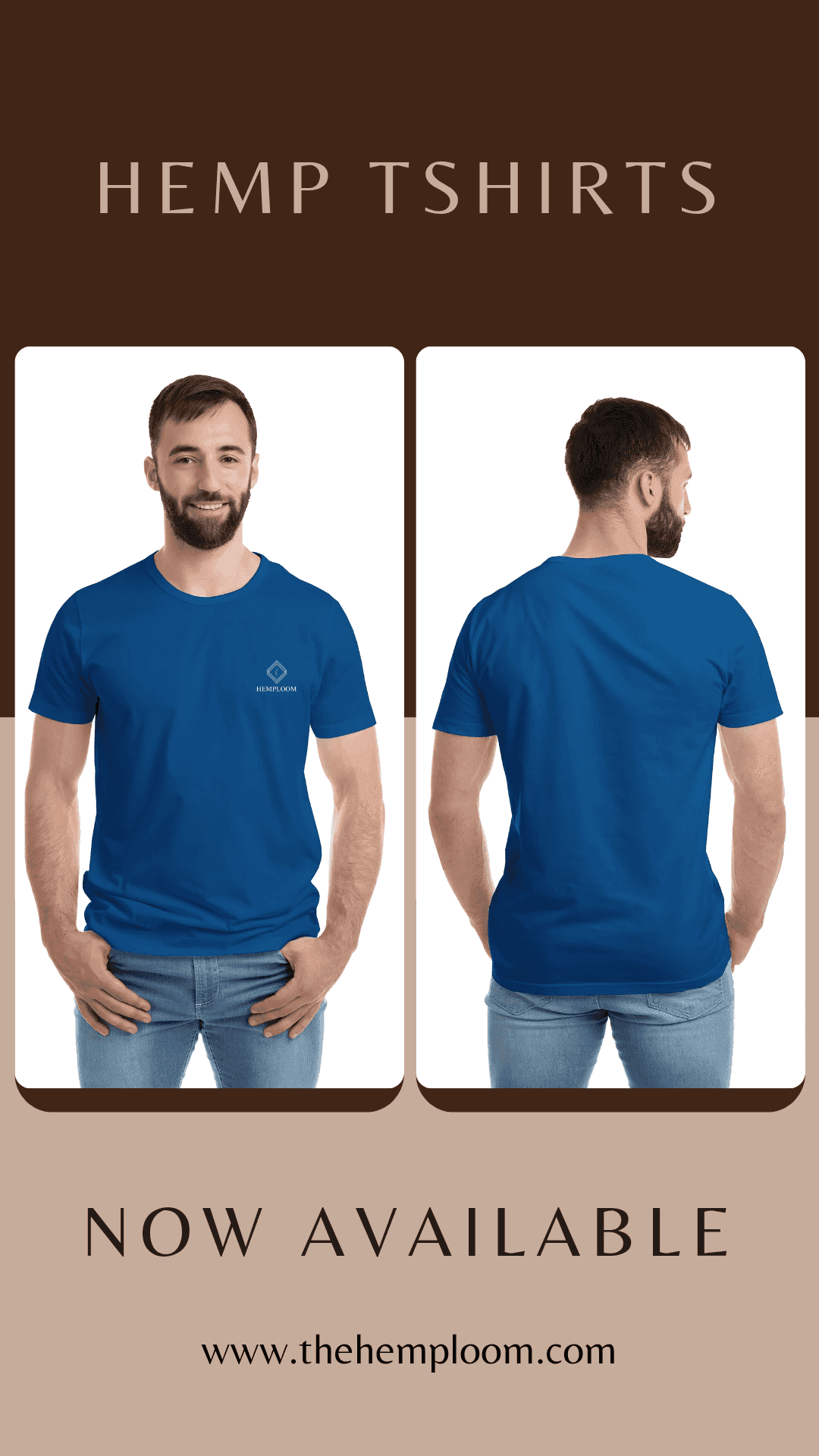 Hemploom - Sustainable Hemp Blend T-Shirt - Navy BlueMen's Wear