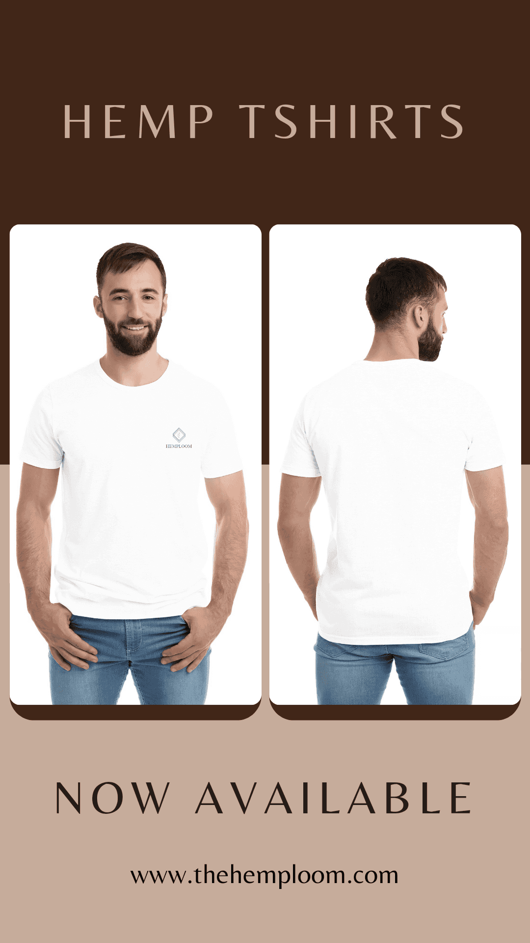Hemploom - Sustainable Hemp Blend T-Shirt - White.
