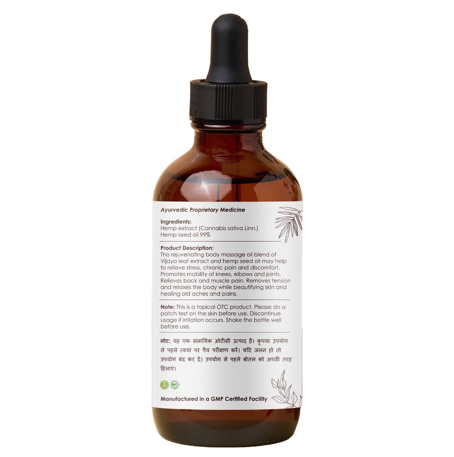 Cannaking Hemp Massage Oil.