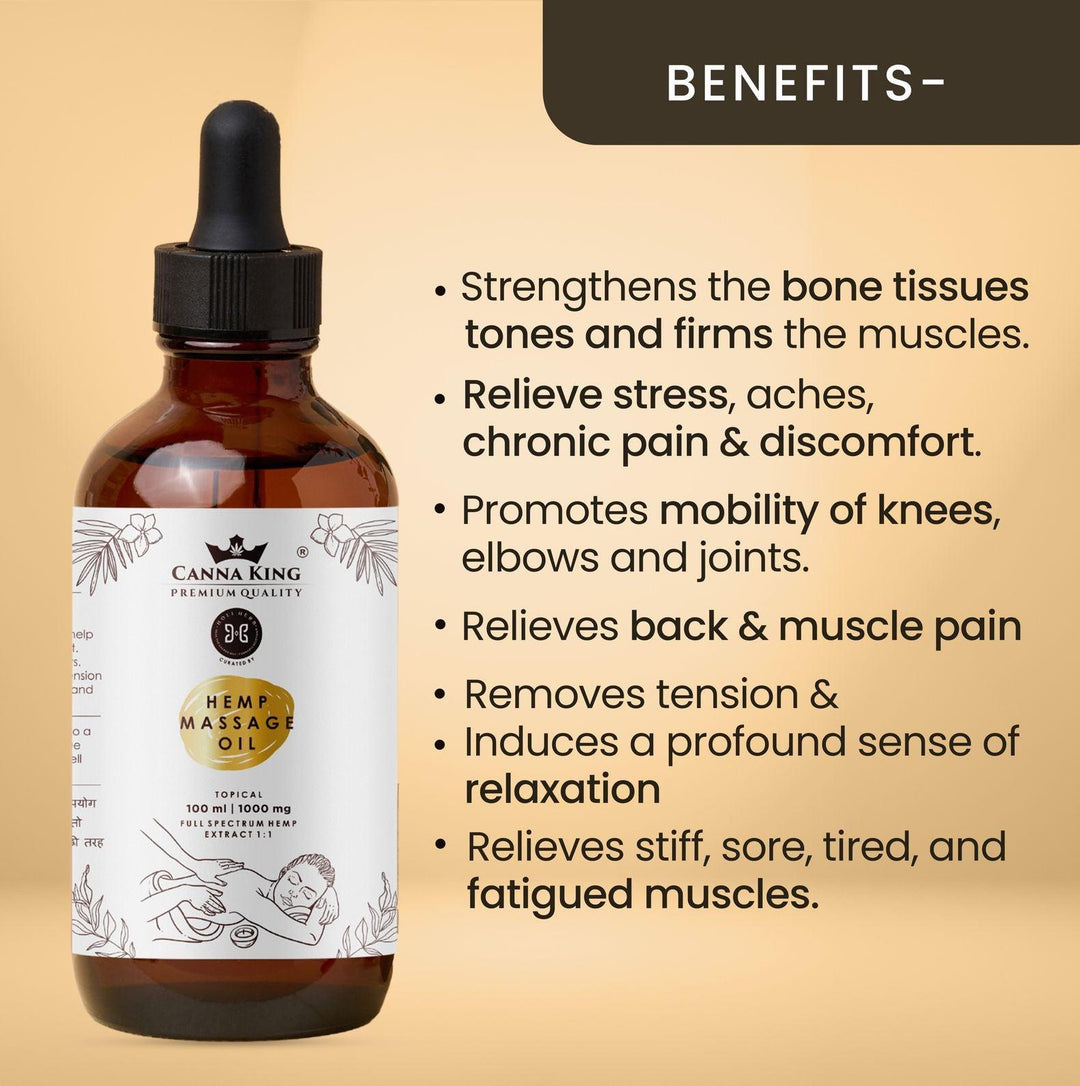 Cannaking Hemp Massage OilMassage OilCannaking Hemp Massage Oil - Relieve & Relax | Pain Relief, Recovery