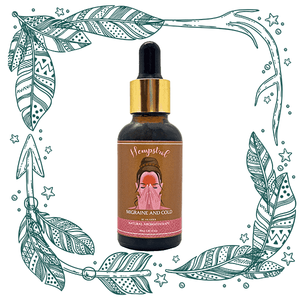 Hempstrol Natural Aromatherapy Migraine & Cold Relief Oil.