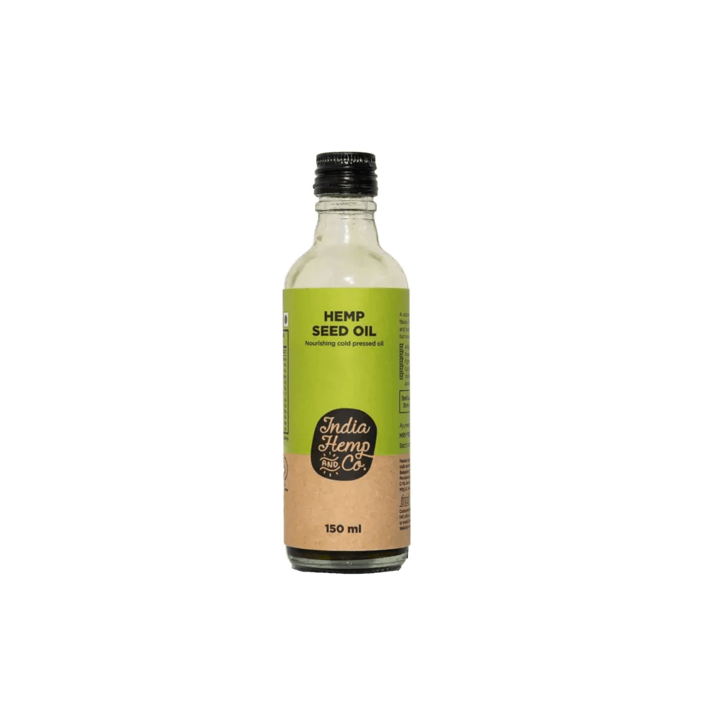 India Hemp & Co - Hemp Seed Oil 150mlHemp OilIndia Hemp & Co Hemp Seed Oil 150ml | Best Cold Pressed Hemp Oil | CSIN