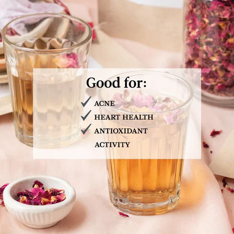 Freedom to Heal Bundle: Free Rose Petal Infusion with Qurist Sleepeasy Gummies.